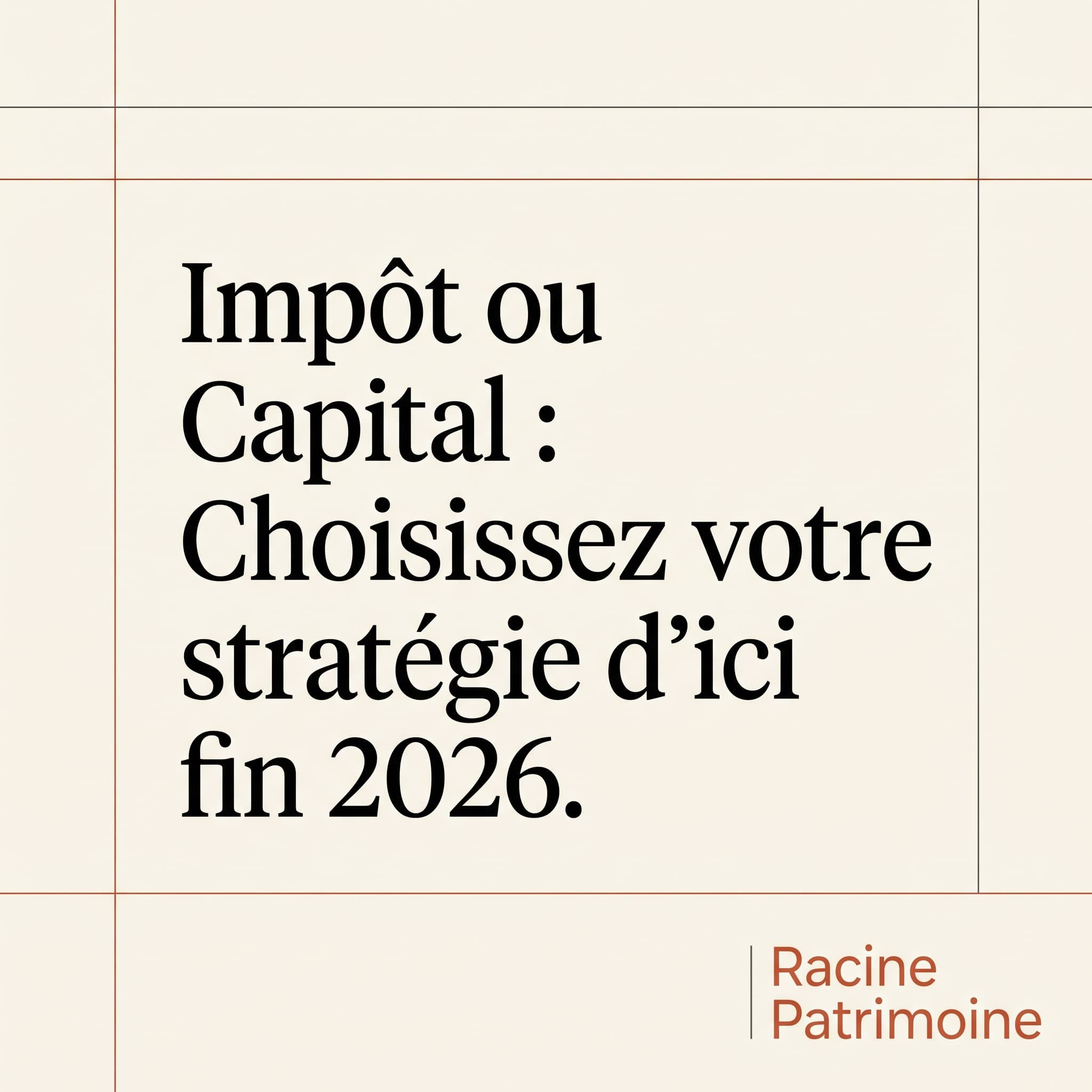 Optimisation fiscale 2026 Transformez votre impôt en patrimoine Racine Patrimoine Antibes